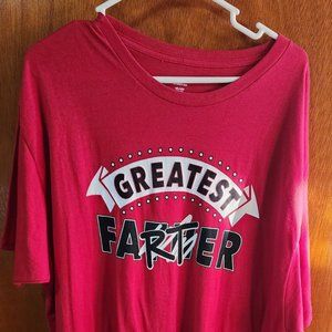 Men's 2XL Way To Celebrate Father's Day Greatest Farter Red Short Sleeve T-Shirt